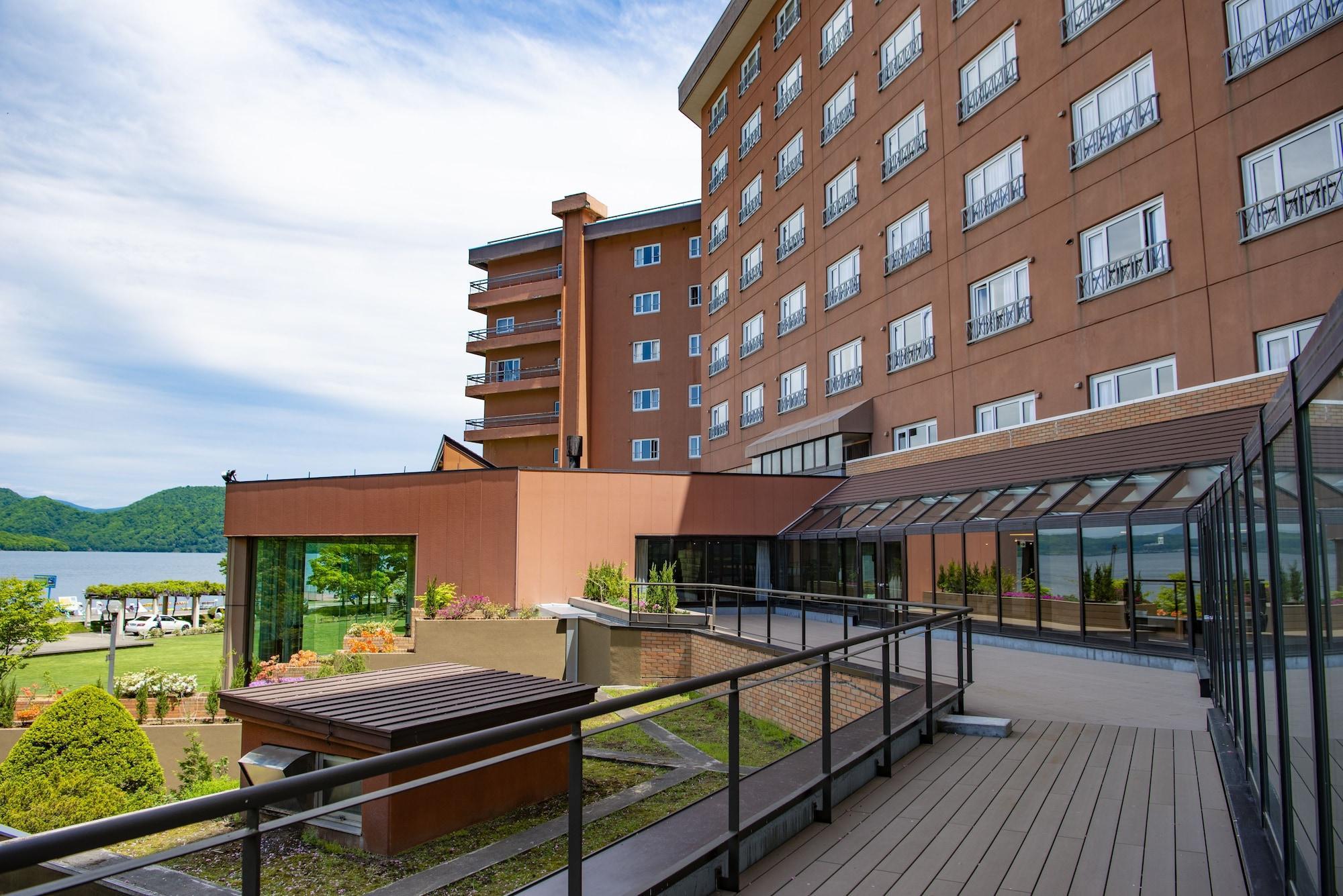 Toyako Manseikaku Hotel Lakeside Terrace Exterior foto